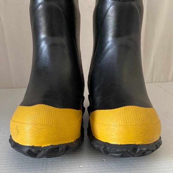Fire Fighter Steel Toe Rubber Boots Sz 8 Made in Canada 14"High 2000 Edition NOS - Picture 6 of 11